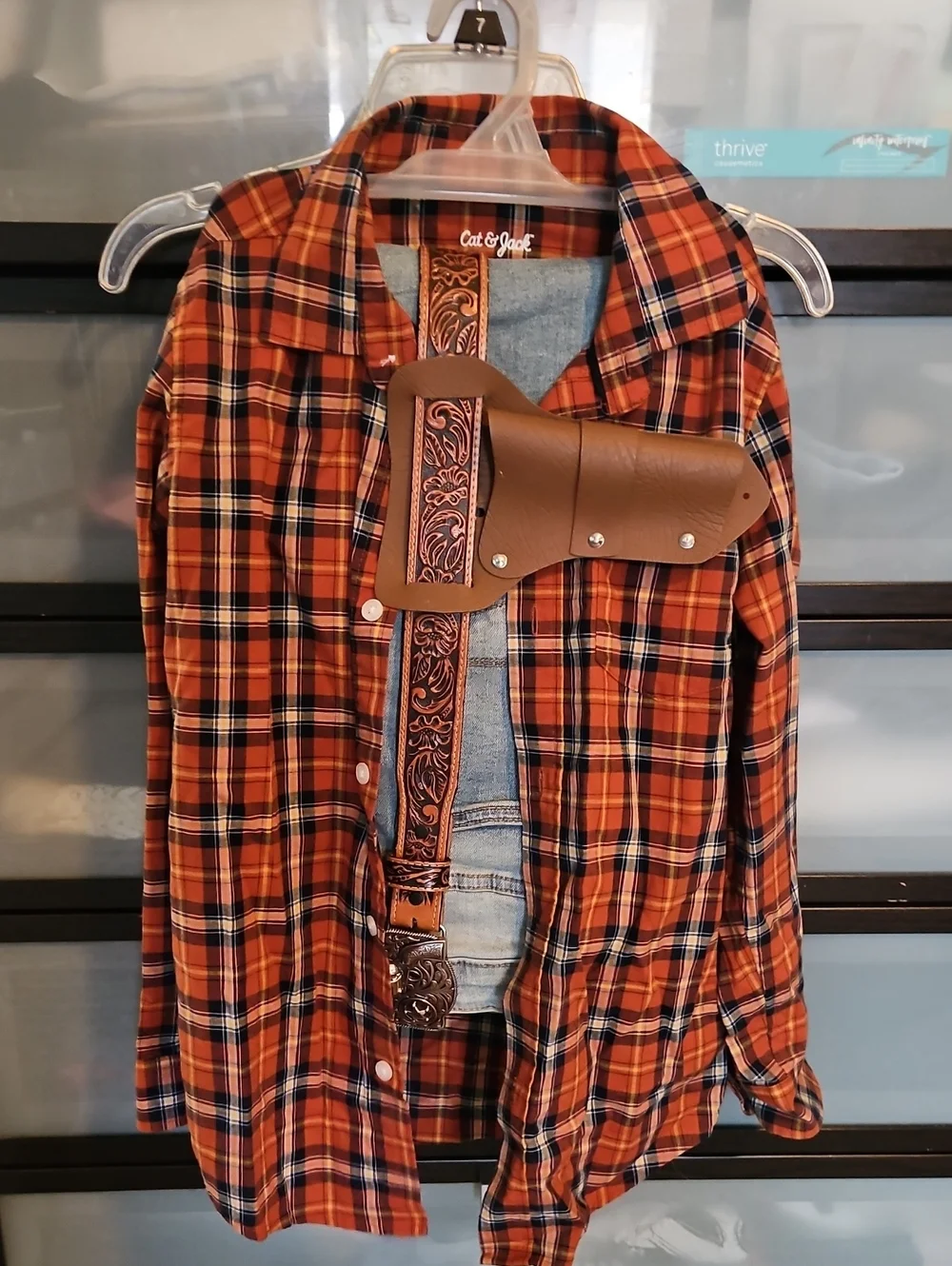 5 Piece Cowboy Outfit/costume Boys Size 10